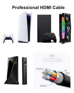 Foto 4 | Foto 4 | Cable Hdmi Ubluker 10k 8k 4k 2.1 48 Gbps 6.6 Pies Para Mac Ps5 Xbox - Venta Internacional.