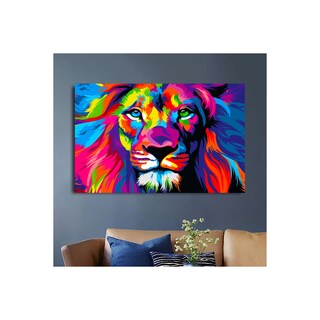 Foto 1 | Foto 1 | Pintura Decorativa De Pvc Con Estampado De Leones De Colores De Alta Calidad - Venta Internacional.