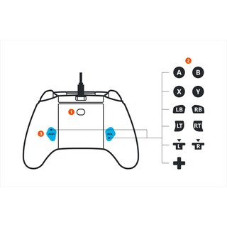 Foto 3 | Foto 3 | Cable De 360 Grados Con Cable Gamepad Powera Para Xbox Original - Venta Internacional.