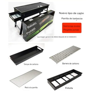 Foto 4 | Foto 4 | Parrilla Portátil De Carbón De Acero Inoxidable - Venta Internacional.