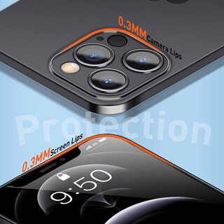 Foto 5 | Foto 5 | Funda Purluct Compatible Con Iphone 12 Pro Max Slim De 6.7 Pulgadas Color Negro - Venta Internacional.