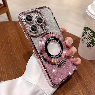 Foto 1 | Foto 1 | Funda Ourol Con Soporte Magnético Con Lente Brillante Para Iphone 15 Pro Max - Venta Internacional.
