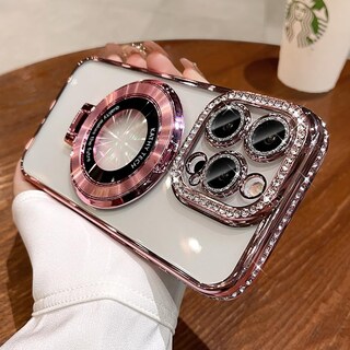 Foto 3 | Foto 3 | Funda Ourol Con Soporte Magnético Con Lente Brillante Para Iphone 15 Pro Max - Venta Internacional.