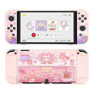 Foto 1 | Foto 1 | Funda Protectora Para Nintendo Switch Oled Geekshare Pixel Cat - Venta Internacional.