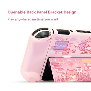 Foto 5 | Foto 5 | Funda Protectora Para Nintendo Switch Oled Geekshare Pixel Cat - Venta Internacional.