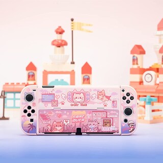Foto 6 | Foto 6 | Funda Protectora Para Nintendo Switch Oled Geekshare Pixel Cat - Venta Internacional.