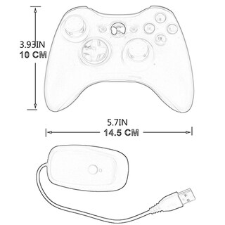 Foto 3 | Foto 3 | Gamepad Xbox 360 Inalámbrico De 2 4 Ghz Con Receptor Para Pc - Venta Internacional.