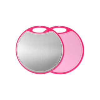 Foto 1 | Foto 1 | Tabla De Cortar Reversible De Plástico Abs Color Rosa 35 Cm De Diámetro - Venta Internacional.