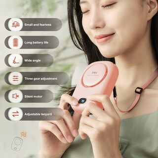 Foto 3 | Foto 3 | Ventilador De Cuello Portátil Pikapikap Con Cordón Ajustable De 3 Velocidades - Venta Internacional.
