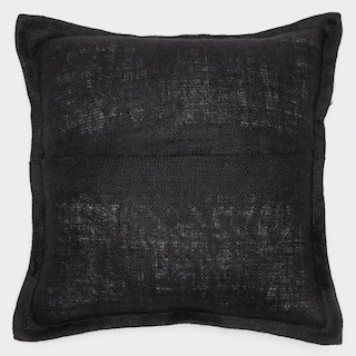 Foto 3 | Foto 3 | Set De Fundas De Cojín De Lino Yute Negro Rústico 50x50 Cm (2 Unidades) - Venta Internacional.