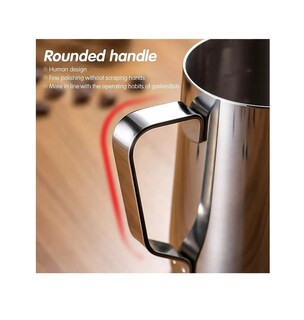 Foto 3 | Foto 3 | Jarra Espumadora De Leche Jarra De Leche De Acero Inoxidable De 900 Ml Color Plateado - Venta Internacional.