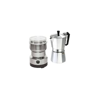 Foto 1 | Foto 1 | Cafetera Eléctrica Italiana Greca Con Molinillo 300 W 3 Tazas - Venta Internacional.