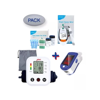 Foto 1 | Foto 1 | Tensiómetro De Brazo Health Pack Oxímetro Y Glucomet - Venta Internacional.