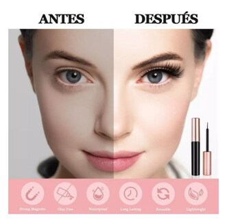 Foto 2 | Foto 2 | Kit De 20 Pestañas Magnéticas Reutilizables  2 Delineadores De Ojos Y Pinzas - Venta Internacional.