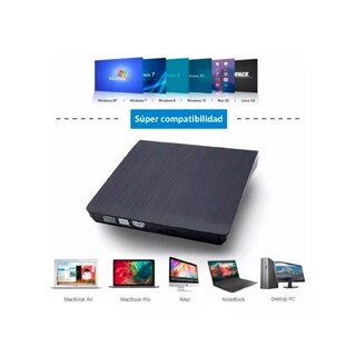 Foto 3 | Foto 3 | Grabador De Dvd Externo Lector Usb Reproductor De Cd Windows Mac - Venta Internacional.
