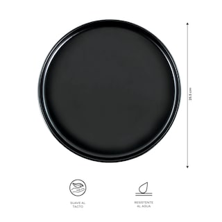 Foto 3 | Foto 3 | Vajilla Ideen Black Negra 24 Piezas Para 6 Personas