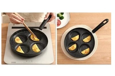 Foto 3 | Foto 3 | Sartén Antiadherente Con 4 Orificios Para Huevos Tortitas Y Hamburguesas - Venta Internacional.