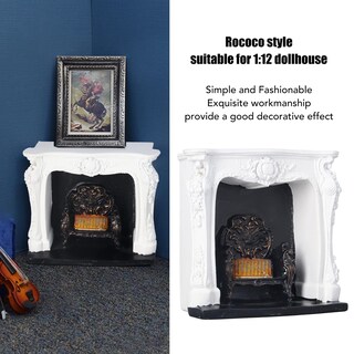 Foto 3 | Foto 3 | Chimenea De Resina Vgeby En Miniatura Para Casa De Muñecas Con Led Red Flame - Venta Internacional.