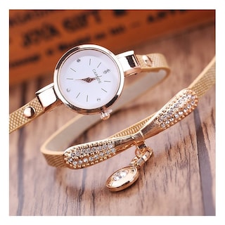 Foto 3 | Foto 3 | Reloj De Lujo Personalizado Para Mujer Con Incrustaciones Y Pulsera - Venta Internacional.