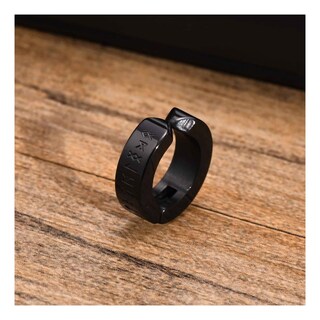 Foto 5 | Foto 5 | Piercing Falso Con Forma De Aro Con Runas Vikingas 2 Pares De Acero Inoxidable - Venta Internacional.