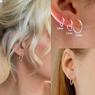 Foto 5 | Foto 5 | Juego De Pendientes Tipo Argolla Senteria Plata Y Oro Acero Quirúrgico 10 Pares - Venta Internacional.