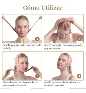 Foto 4 | Foto 4 | El Cinturón De Barbilla Reduce Las Formas De Las Mejillas De Doble Mentón Y Antiarrugas - Venta Internacional.