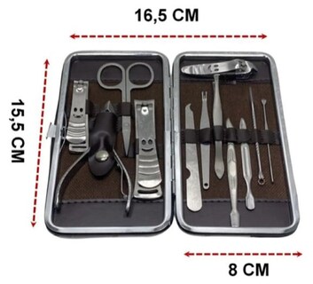 Foto 2 | Foto 2 | Set De Manicura Profesional De 12 Piezas Con Funda Ai40 - Venta Internacional.