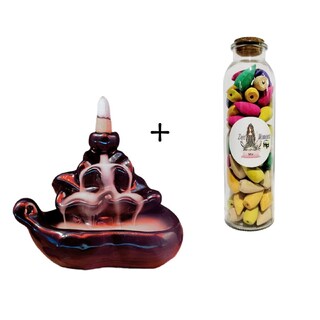 Foto 1 | Foto 1 | Smoke Waterfall Y Botella De 70 Conos De Incienso Lotus Smoke - Venta Internacional.