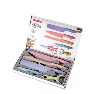 Foto 5 | Foto 5 | Juego De Cuchillos Revestidos De Cerámica De Acero Inoxidable 6 Piezas - Venta Internacional.