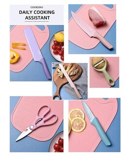 Foto 7 | Foto 7 | Juego De 6 Cuchillos De Cocina De Acero Inoxidable De Colores - Venta Internacional.
