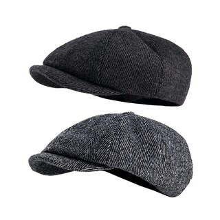 Foto 1 | Foto 1 | Gorras Hccfit Newsboy Peaky Herringbone Baker Boy Paquete De 2 - Venta Internacional.