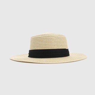 Foto 1 | Foto 1 | Sombrero De Sol Scala Cream Raffia Para Mujer Con Ala De 8 5 Cm - Venta Internacional.