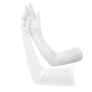 Foto 1 | Foto 1 | Guantes De Satén Peutier Con Codo Largo De 70 Cm Para Bodas De Halloween - Venta Internacional.
