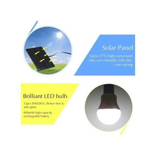 Foto 4 | Foto 4 | Lámpara Led Con Panel Solar Para Acampar 800 Mah Con Entrada De 5 V - Venta Internacional.