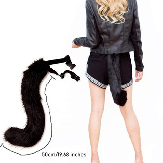 Foto 5 | Foto 5 | Set De Disfraz De Moyubath Gato Lobo Cola De Zorro Orejas Negras - Venta Internacional.