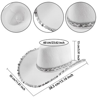 Foto 2 | Foto 2 | Sombrero Vaquero Sgbetter Texan Country Western Para Mujer (paquete De 4) - Venta Internacional.