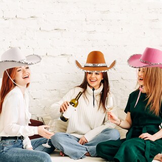 Foto 3 | Foto 3 | Sombrero Vaquero Sgbetter Texan Country Western Para Mujer (paquete De 4) - Venta Internacional.