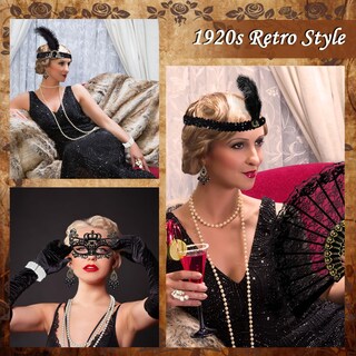 Foto 5 | Foto 5 | Set De Accesorios Sekepingo Great Gatsby Flapper De Los Años 20 Para Mujer - Venta Internacional.