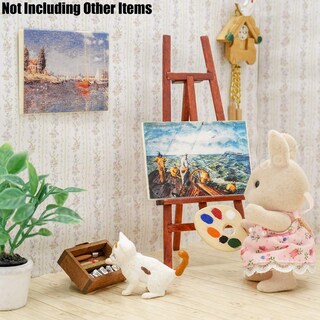 Foto 6 | Foto 6 | Caballete De Pintura En Miniatura Odoria Para Decoración De Casa De Muñecas Escala 1/12 - Venta Internacional.