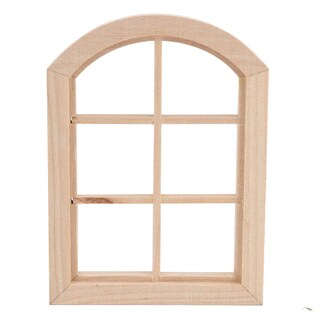 Foto 3 | Foto 3 | Dollhouse Window Kimiss Ventana Arqueada De Madera A Escala 1/12 - Venta Internacional.