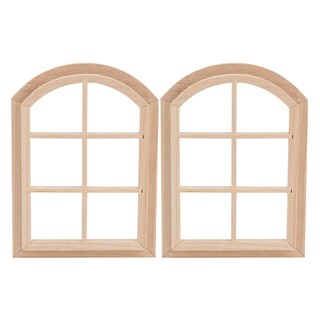 Foto 7 | Foto 7 | Dollhouse Window Kimiss Ventana Arqueada De Madera A Escala 1/12 - Venta Internacional.