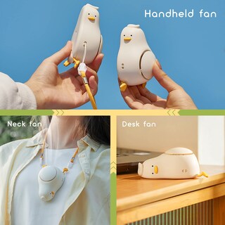 Foto 3 | Foto 3 | Ventilador De Cuello Portátil Higoyxp Lie-in-peace Duck Con Cordón Ajustable - Venta Internacional.