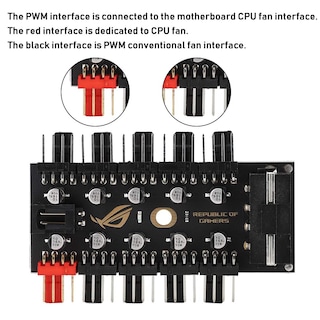 Foto 2 | Foto 2 | Chassis Fan Hub Diyeeni Controlador Pwm Con Carcasa De Pc De 10 Puertos - Venta Internacional.