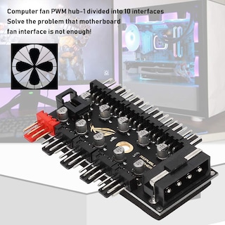 Foto 3 | Foto 3 | Chassis Fan Hub Diyeeni Controlador Pwm Con Carcasa De Pc De 10 Puertos - Venta Internacional.
