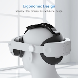 Foto 3 | Foto 3 | Correa Para La Cabeza Mes Merry Elite Para Oculus Quest 3 Color Blanco - Venta Internacional.