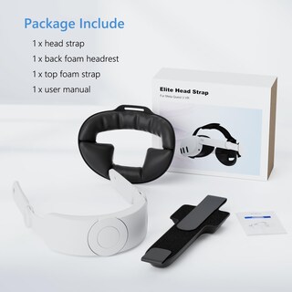 Foto 6 | Foto 6 | Correa Para La Cabeza Mes Merry Elite Para Oculus Quest 3 Color Blanco - Venta Internacional.