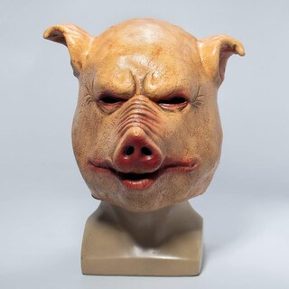 Foto 2 | Foto 2 | Máscara Scary Pig Para Halloween Látex Carnaval Terror Adulto - Venta Internacional.