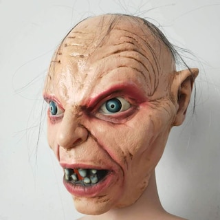 Foto 2 | Foto 2 | Máscara De Látex Para Halloween De Gollum  El Señor De Los Anillos  Para Adultos - Venta Internacional.