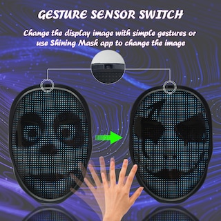 Foto 3 | Foto 3 | Máscara Led Depointer Life Con Control De Aplicación Bluetooth Recargable - Venta Internacional.