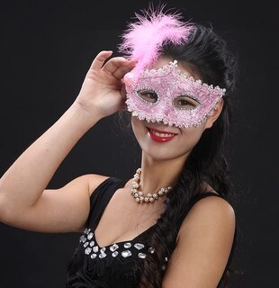Foto 2 | Foto 2 | Máscara Facial Veneciana De Moda Máscaras De Plumas Para Mujer - Venta Internacional.